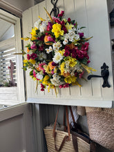 Load image into Gallery viewer, “Judith” summer faux wreath (FREE P&amp;P)
