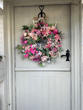 Load image into Gallery viewer, “All the pinks”new for 2025 faux wreath (FREE P&amp;P
