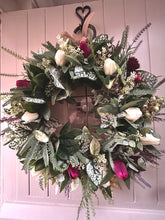 Load image into Gallery viewer, ALL YEAR  tulip faux wreath (FREE P&amp;P)
