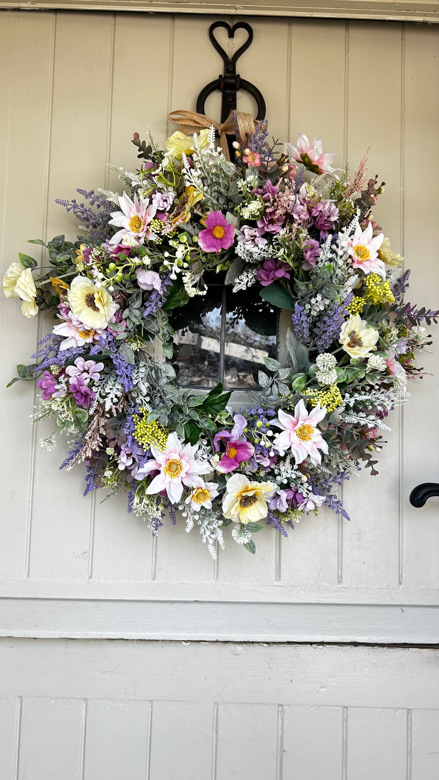 “MILLIE” SUMMER MEADOW” faux wreath (FREE P&P