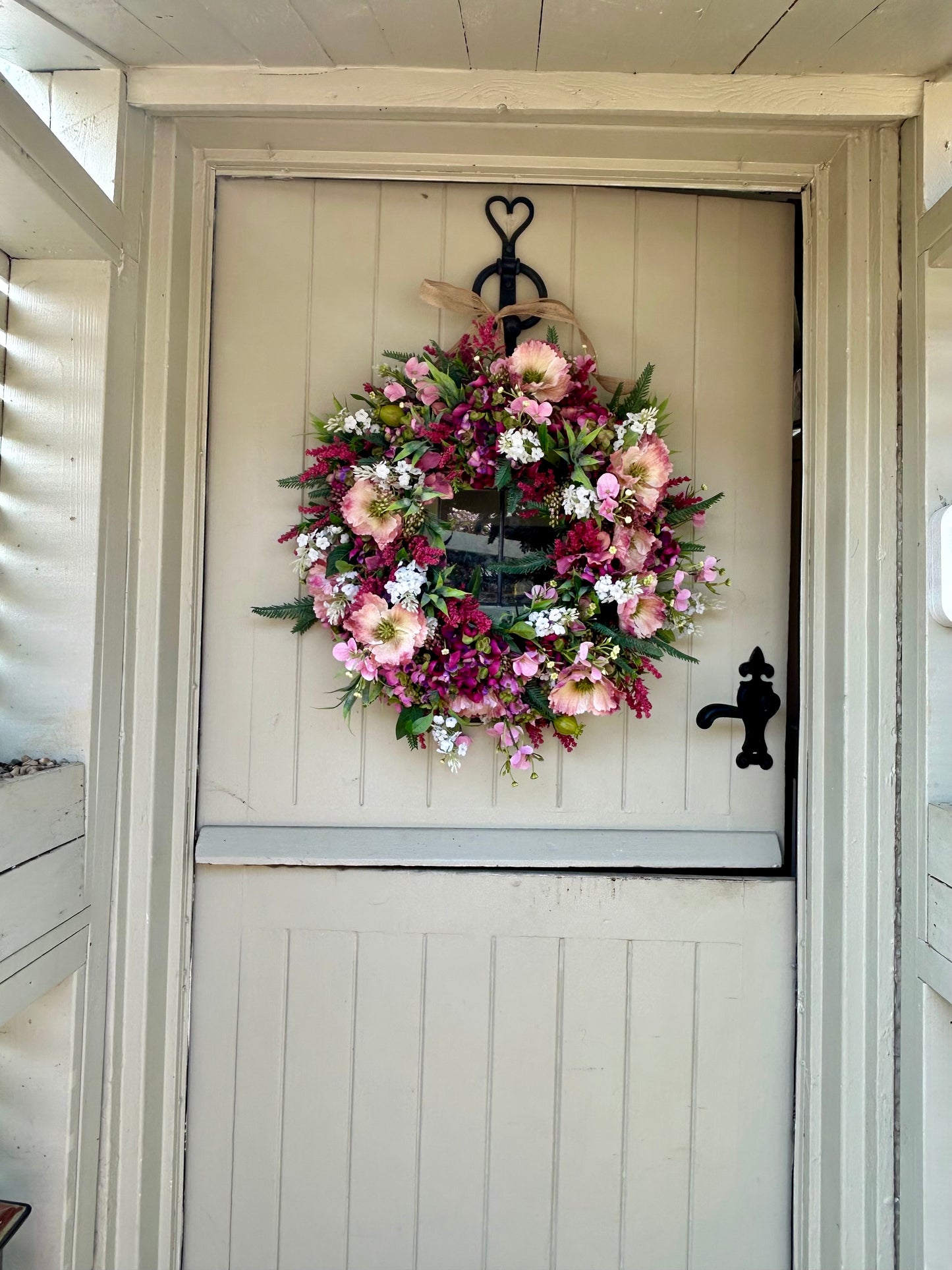 “UNA” faux wreath (FREE P&P)