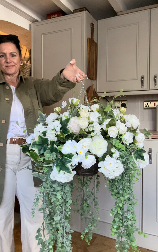 “LOLA” restocked Luxury artificial hanging basket (FREE P&P)