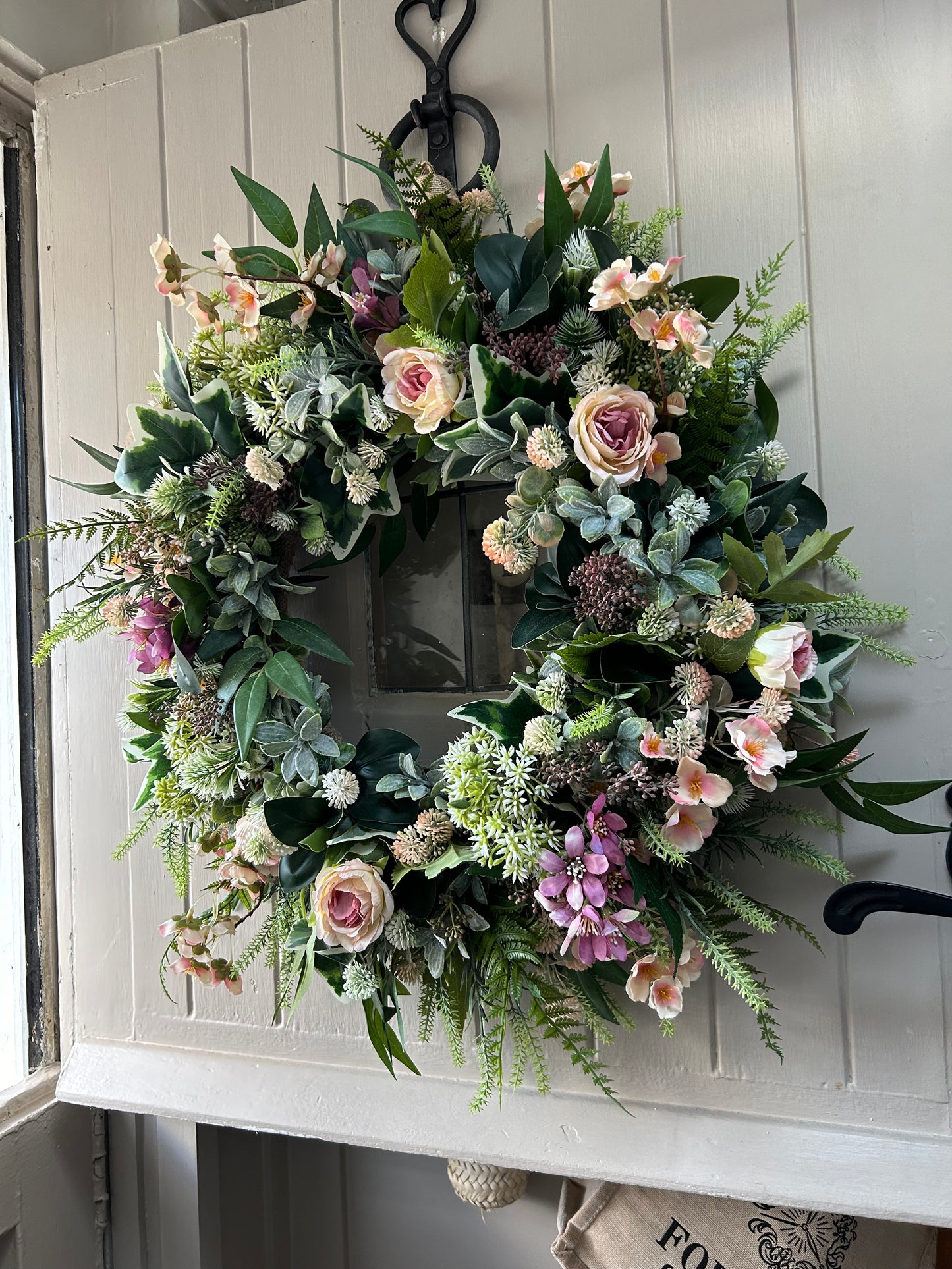 “PIPPA” spring/ summer faux wreath (FREE P&P)