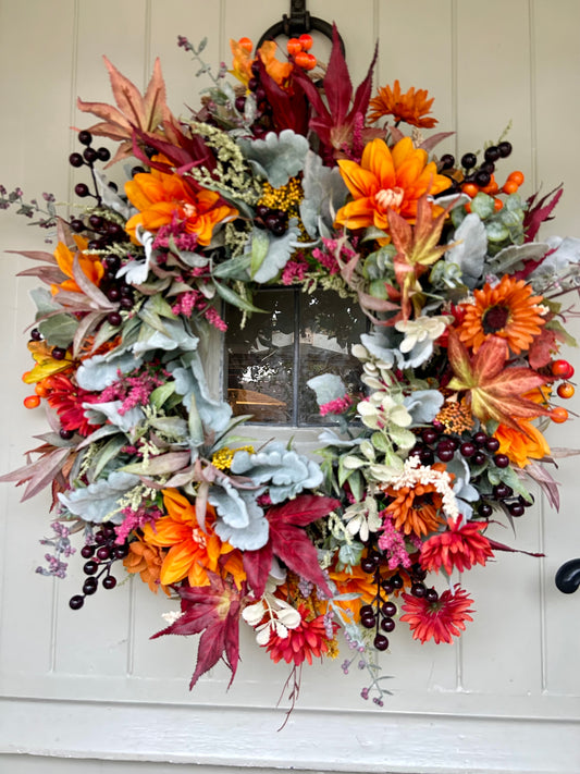 “MARLEY” ready to post ARTIFICIAL wreath (FREE P&P)