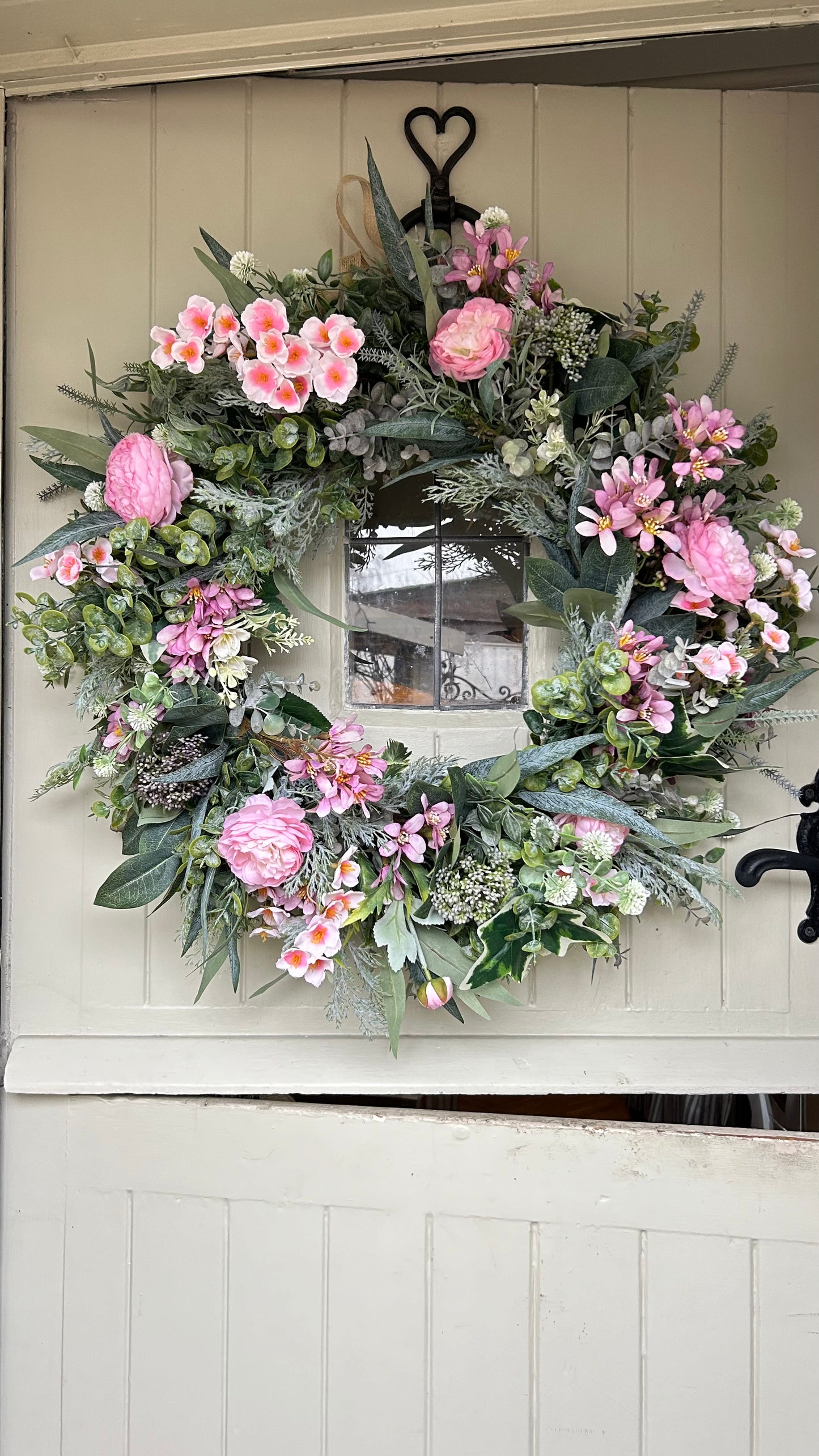 “LACEY” spring/ summer faux wreath (FREE P&P