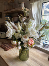 Load image into Gallery viewer, Ivory and soft pink Luxury bouquet ready to post
