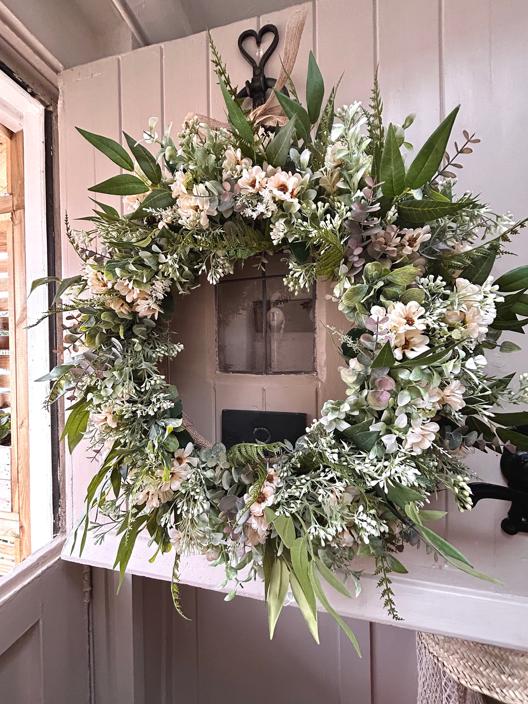 “SADIE” country faux wreath (FREE P&P)