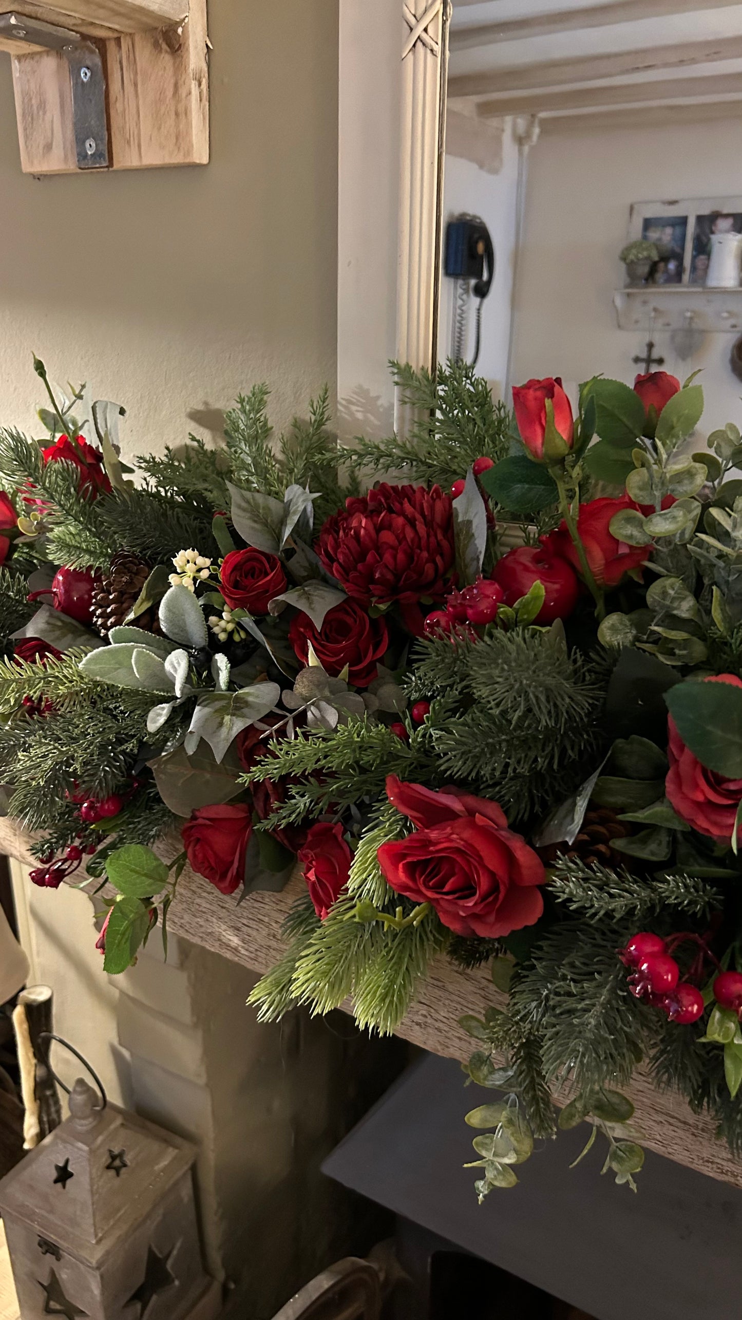 “CHARLOTTE” Christmas garland (FREE P&P)