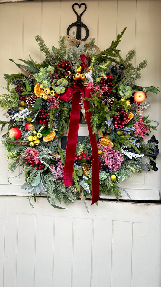 “DECADENCE “Christmas wreath (FREE P&P)