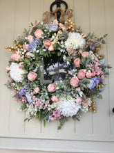 Load image into Gallery viewer, “MEGAN” SUMMER” limited stock artificial wreath (FREE P&amp;P)
