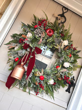 Load image into Gallery viewer, Large “JINGLE BELL” Christmas wreath (FREE P&amp;P) low stock
