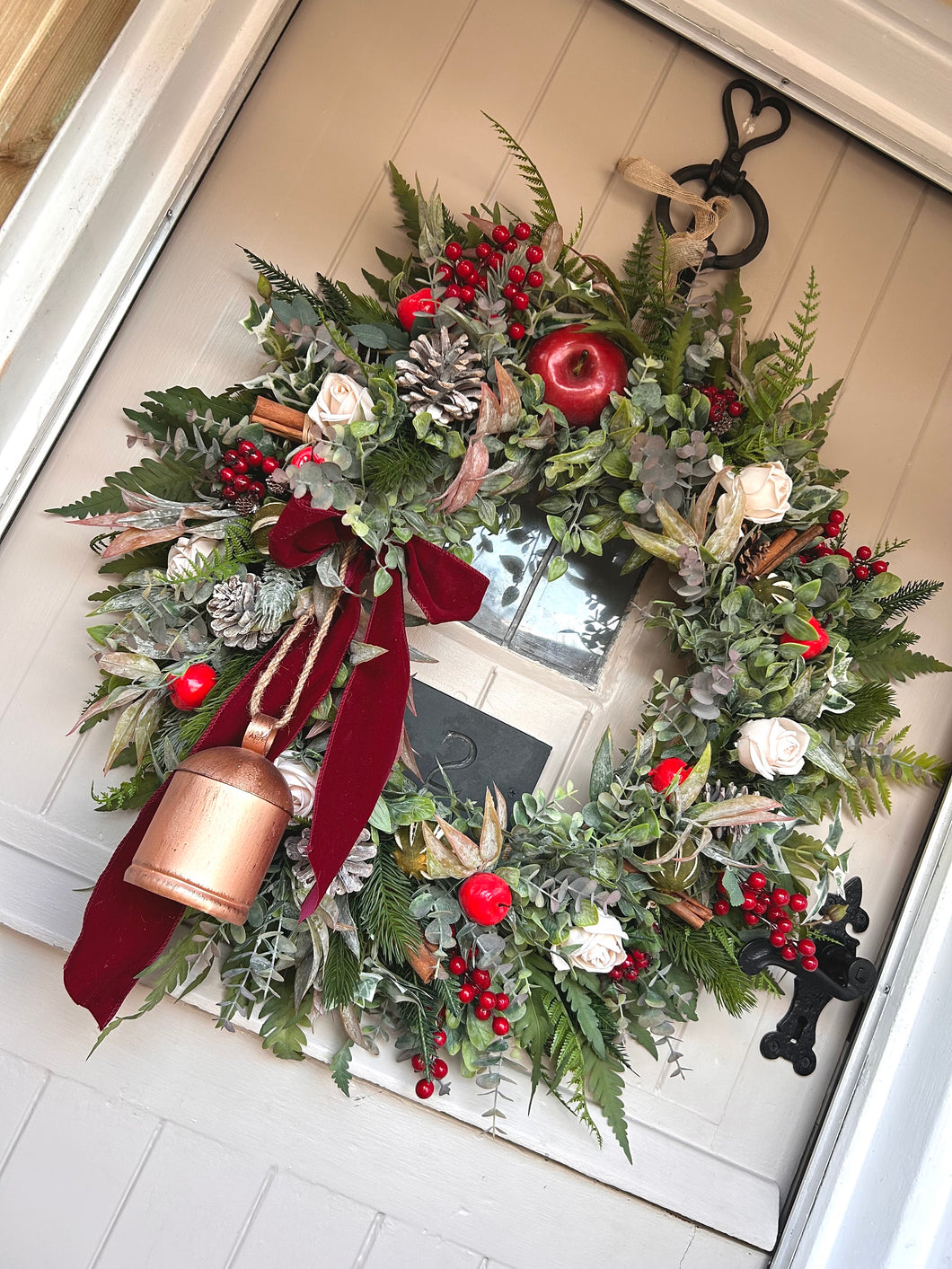 Large “JINGLE BELL” Christmas wreath (FREE P&P) low stock