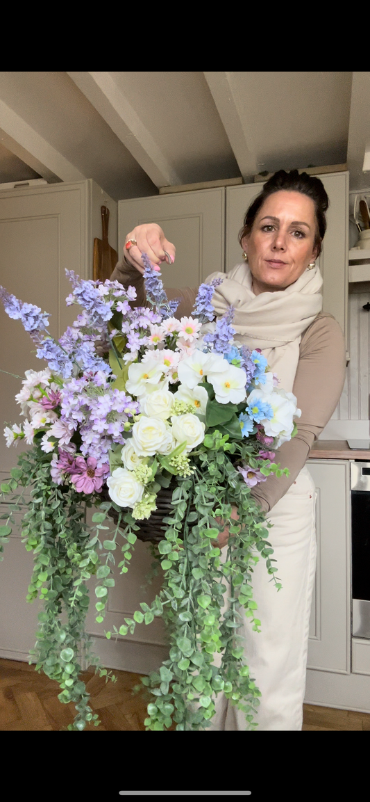 “ELLIE” Luxury artificial hanging basket (FREE P&P) low stock