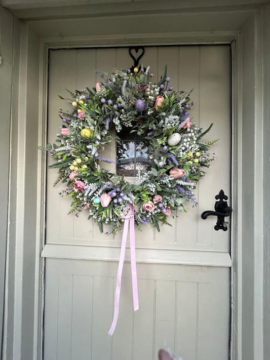 Spring surpise faux wreath (FREE P&P)