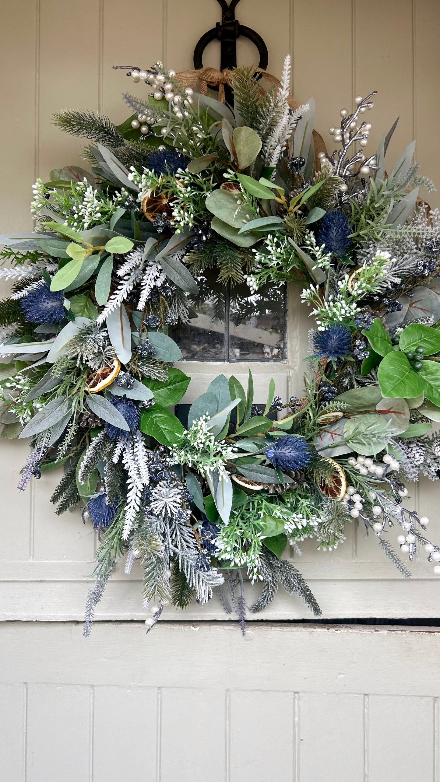 “HEATHER” faux Christmas wreath