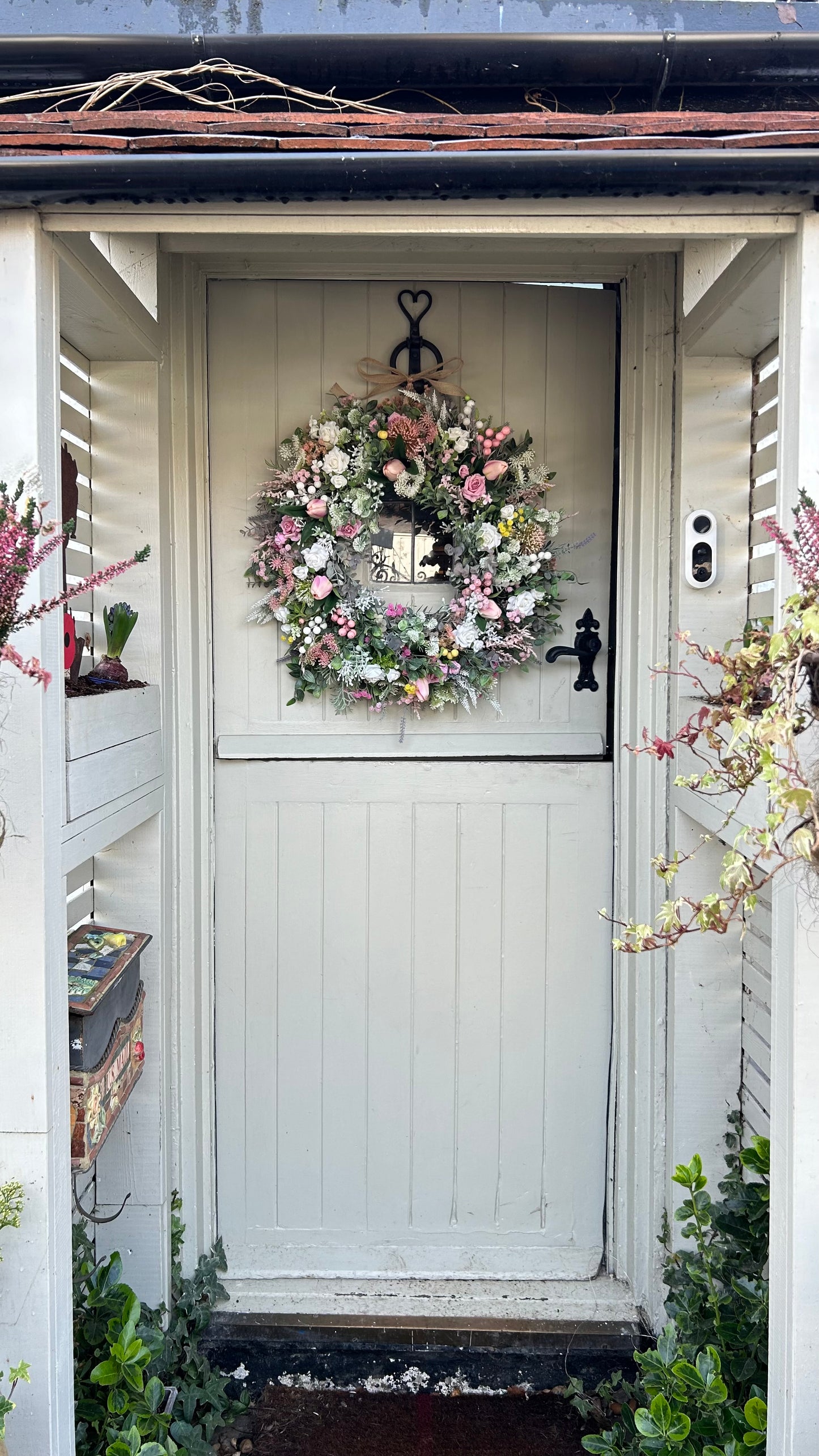 “VICTORIA” spring/ summer faux wreath (FREE P&P