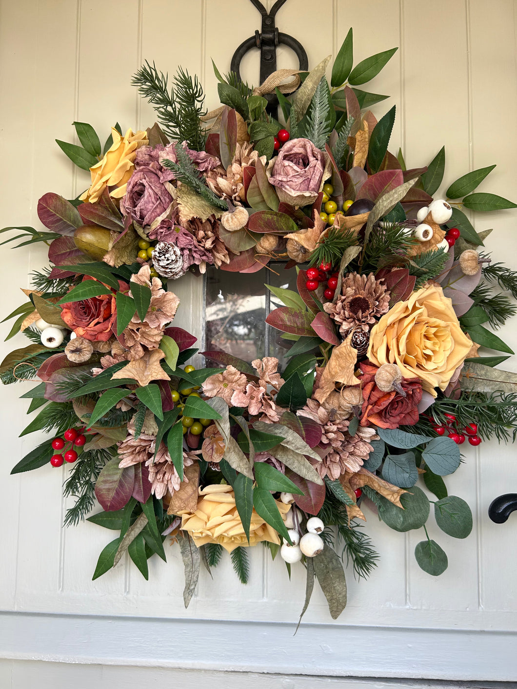 “HETTY” autumn artificial wreath (FREE P&P)