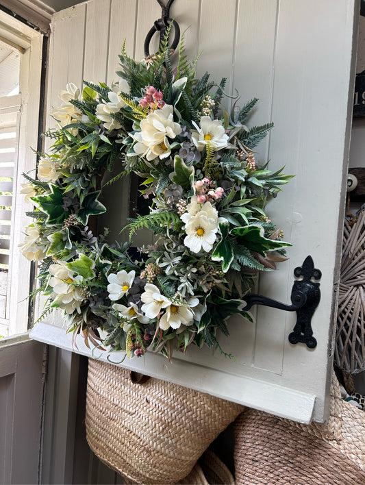 “NORA” all year wreath (FREE P&P)