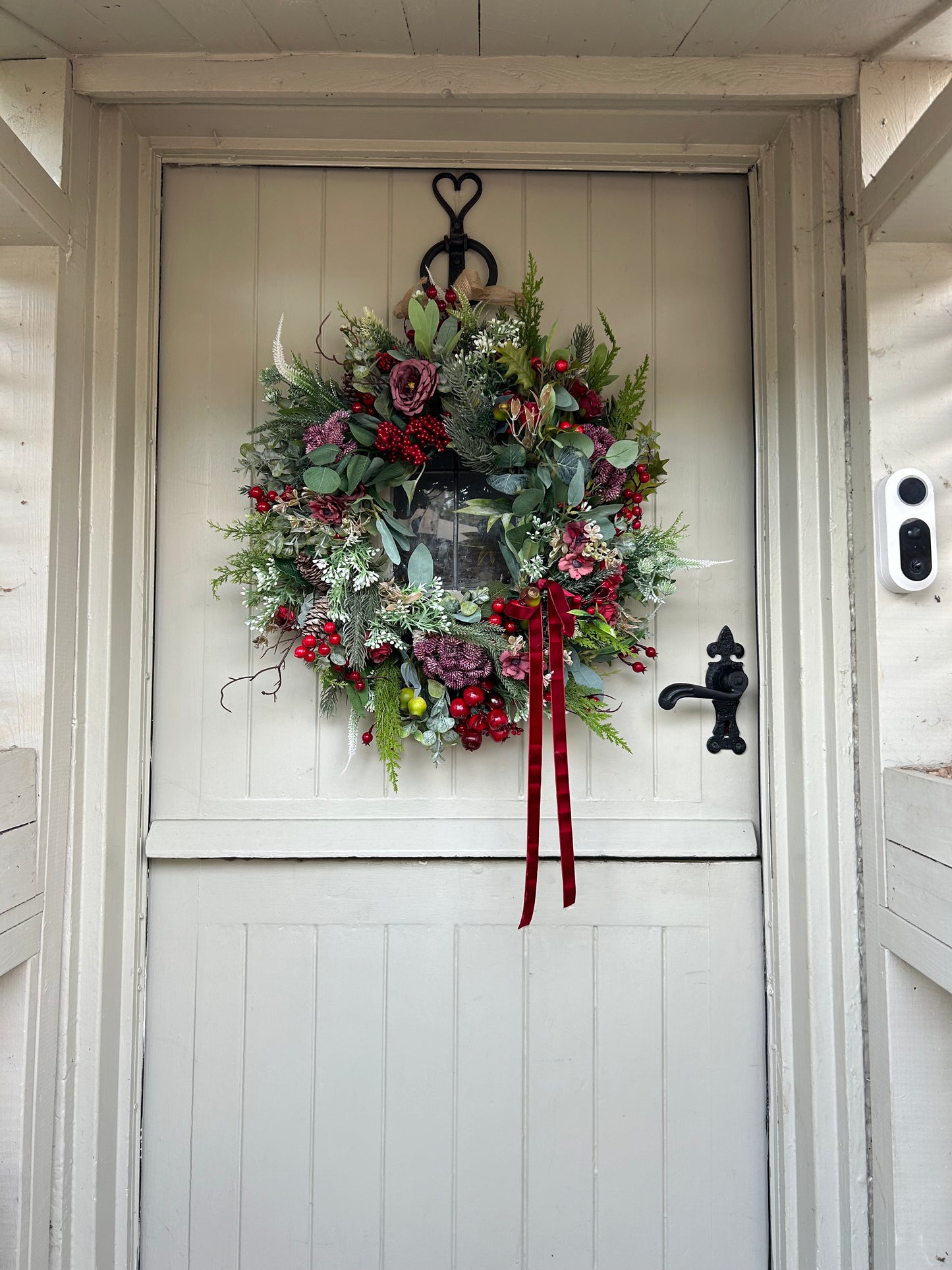 “BERRY DELIGHT”” winter artificial wreath (FREE P&P)