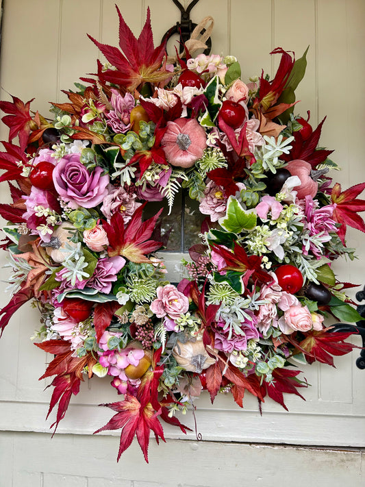 “CHRISTY” ready to post ARTIFICIAL wreath (FREE P&P)