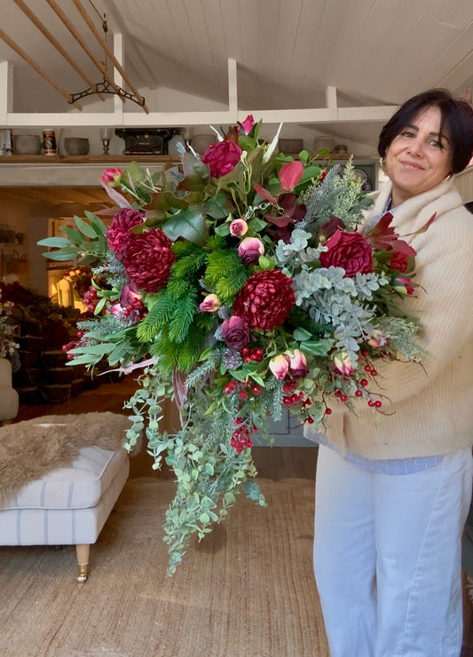 “RUBY” Luxury artificial hanging basket (FREE P&P) (Copy)