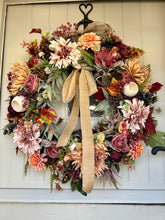 Load image into Gallery viewer, “PIA” autumn artificial wreath (FREE P&amp;P)
