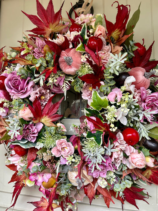 “CHRISTY” ready to post ARTIFICIAL wreath (FREE P&P)