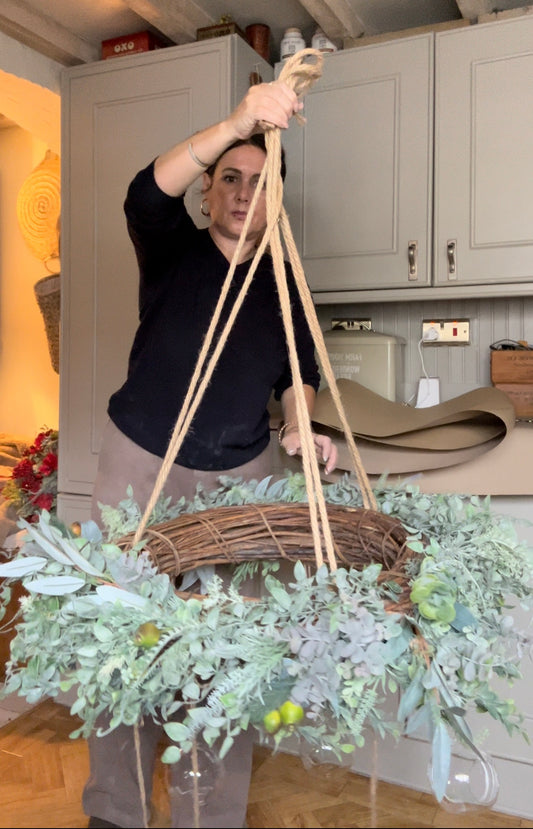 “CHANDELIER WREATH”  artificial wreath (FREE P&P)