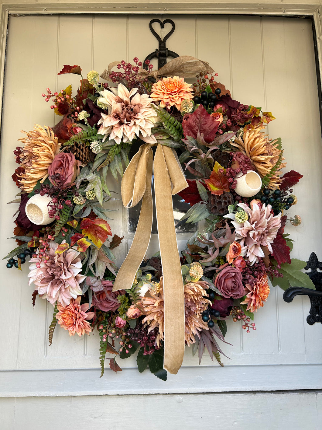 “PIA” autumn artificial wreath (FREE P&P)