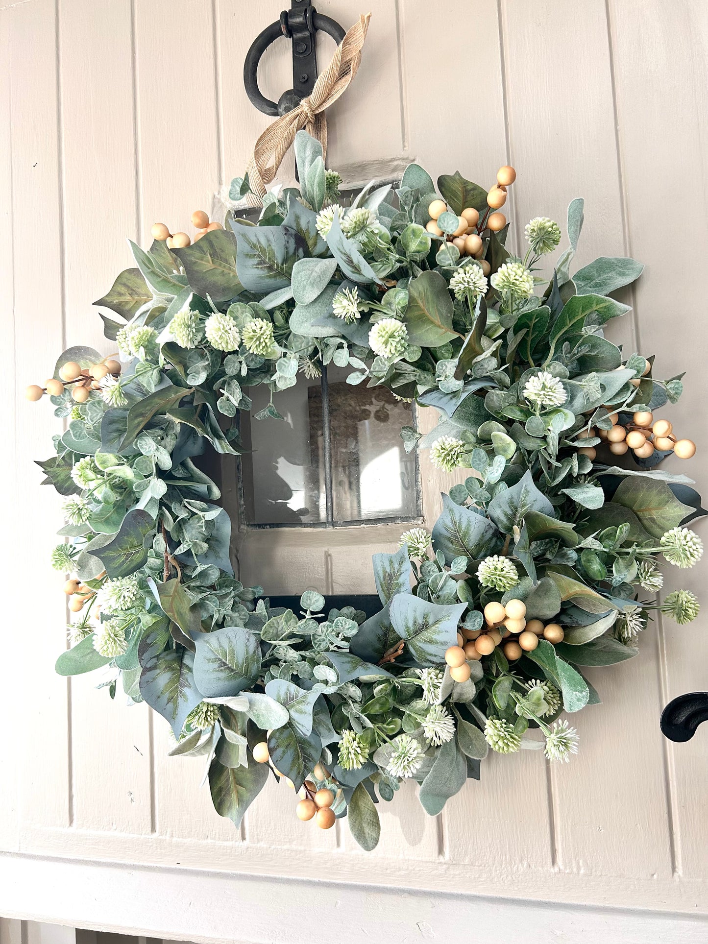“MAE” artificial all year wreath (FREE P&P)