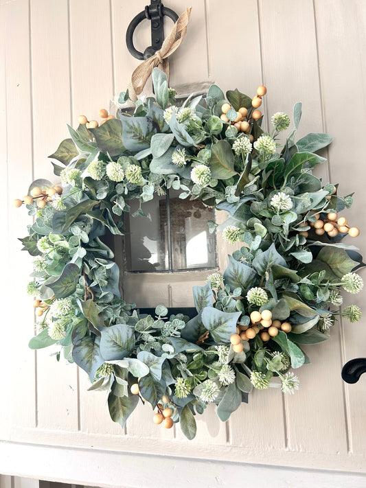 “MAE” artificial all year wreath (FREE P&P)