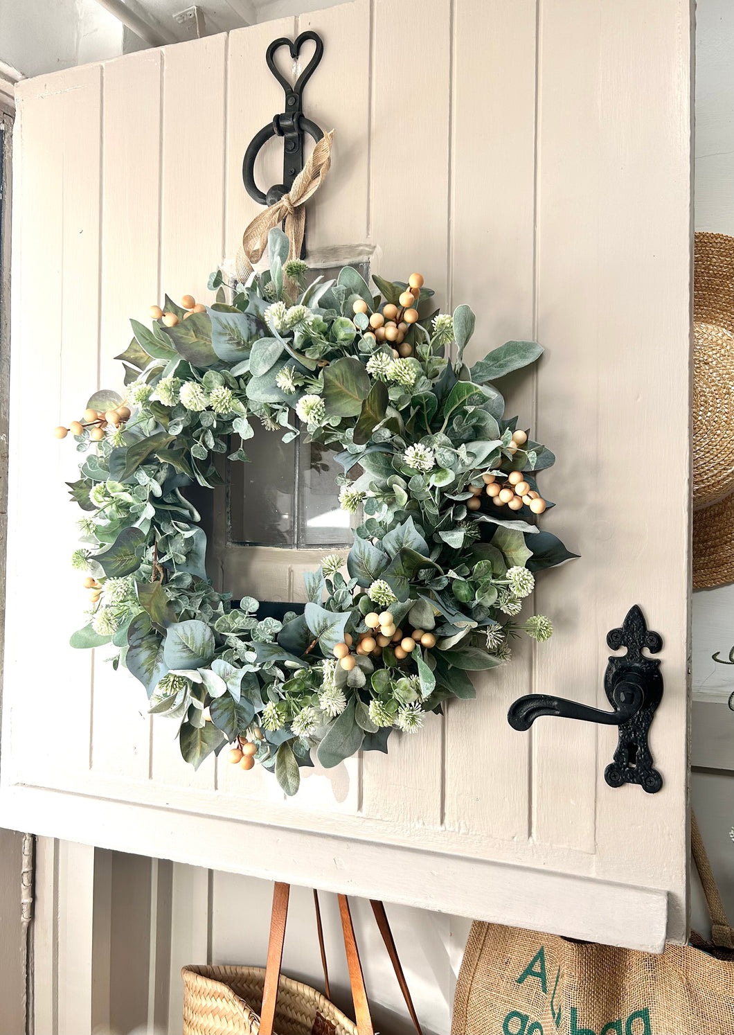 “MAE” artificial all year wreath (FREE P&P)