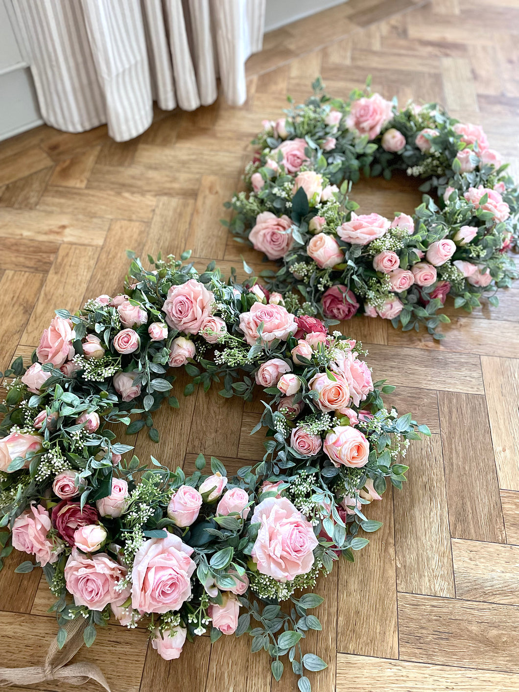 “ROSE CROWN” rose faux wreath (FREE P&P)