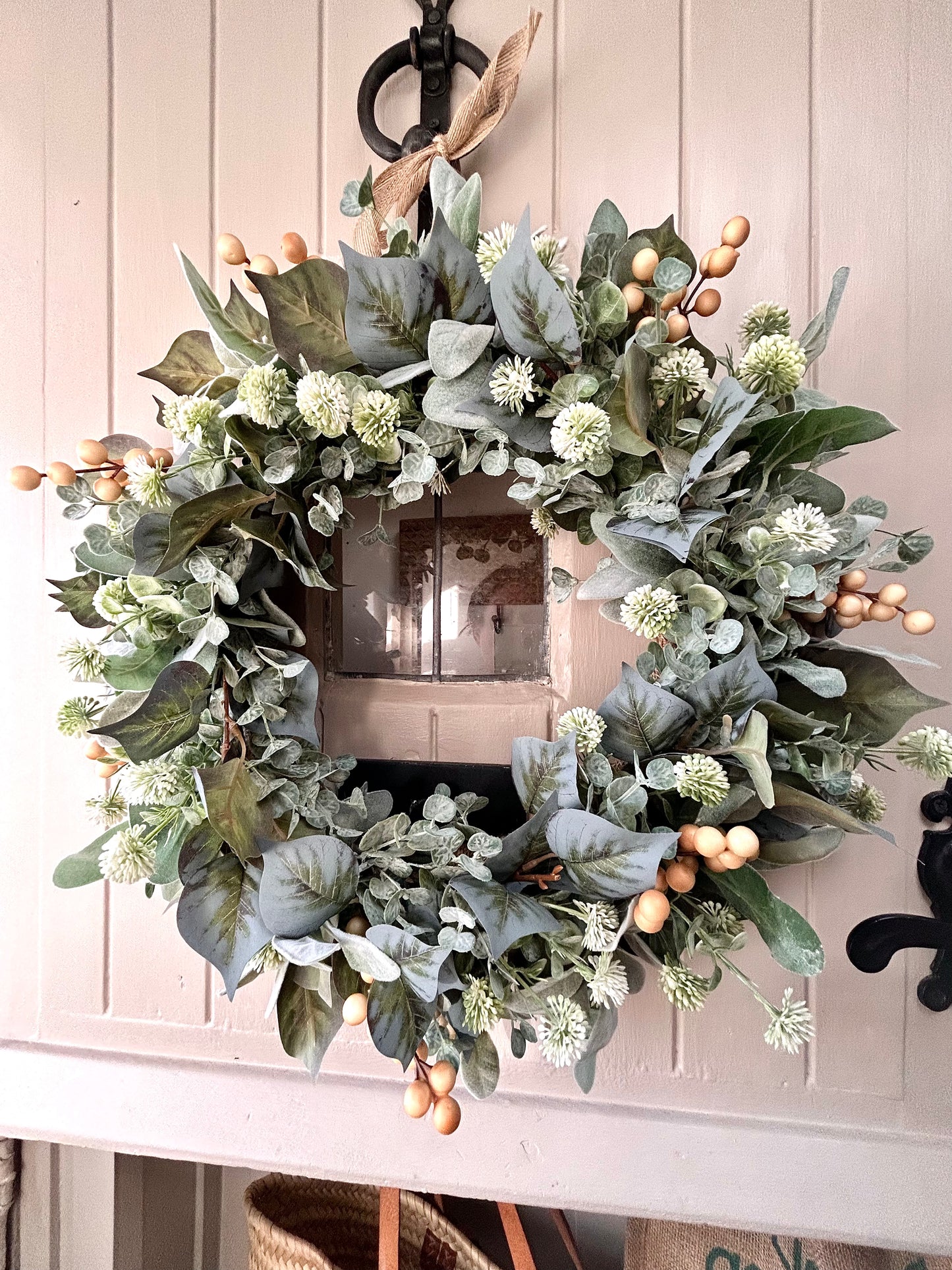 “MAE” artificial all year wreath (FREE P&P)