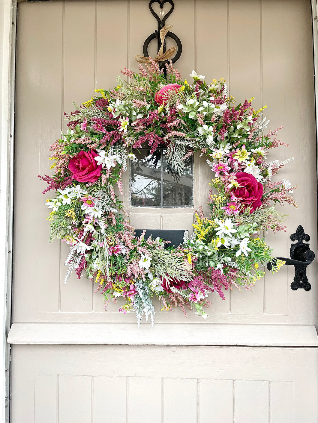 “SUMMER LOVE” faux wreath (FREE P&P)