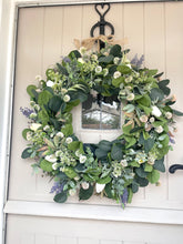 Load image into Gallery viewer, “LUNA” lilac faux wreath (FREE P&amp;P)
