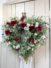 Load image into Gallery viewer, “HARRIET” daisy heart faux wreath
