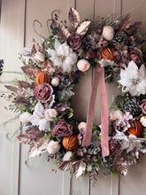 Load image into Gallery viewer, The “pixie” faux Christmas winter wreath free uk shipping
