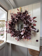 Load image into Gallery viewer, Large “Celia” burgundy red berry faux wreath free uk shipping
