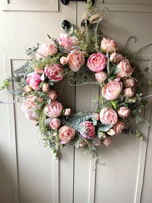 “MAY” faux wreath (FREE P&P)