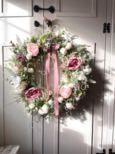 Load image into Gallery viewer, “BRIDGERTON” English garden faux wreath (FREE P&amp;P)
