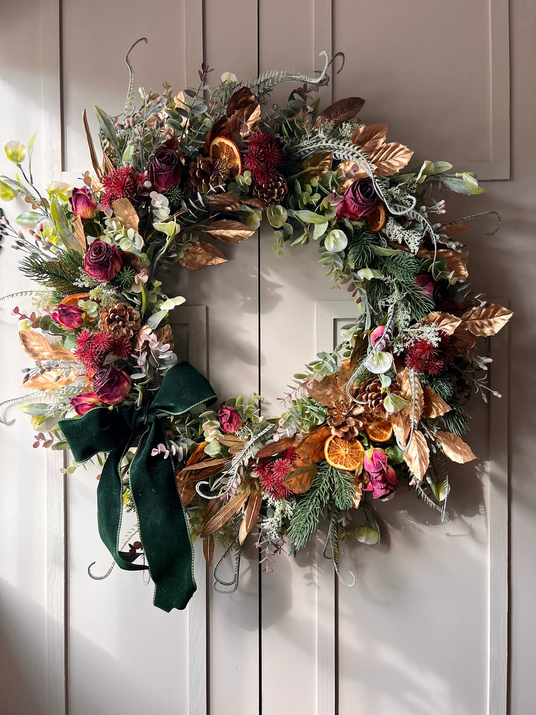 “DUCHESS” Christmas faux vintage wreath