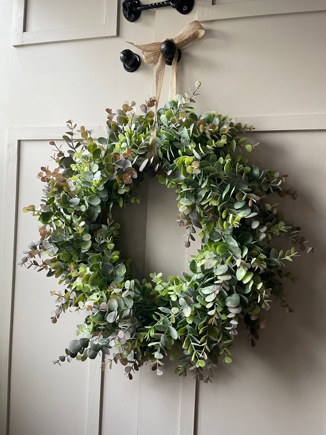 “FRANKIE” faux eucalyptus wreath