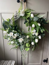 Load image into Gallery viewer, “EDITH” tulip faux wreath
